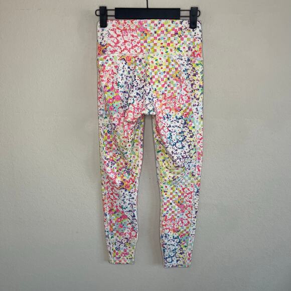 Fabletics Define PowerHold High-Waisted 7/8 Leggings in Patchwork Daisy Size XS - Picture 4 of 7